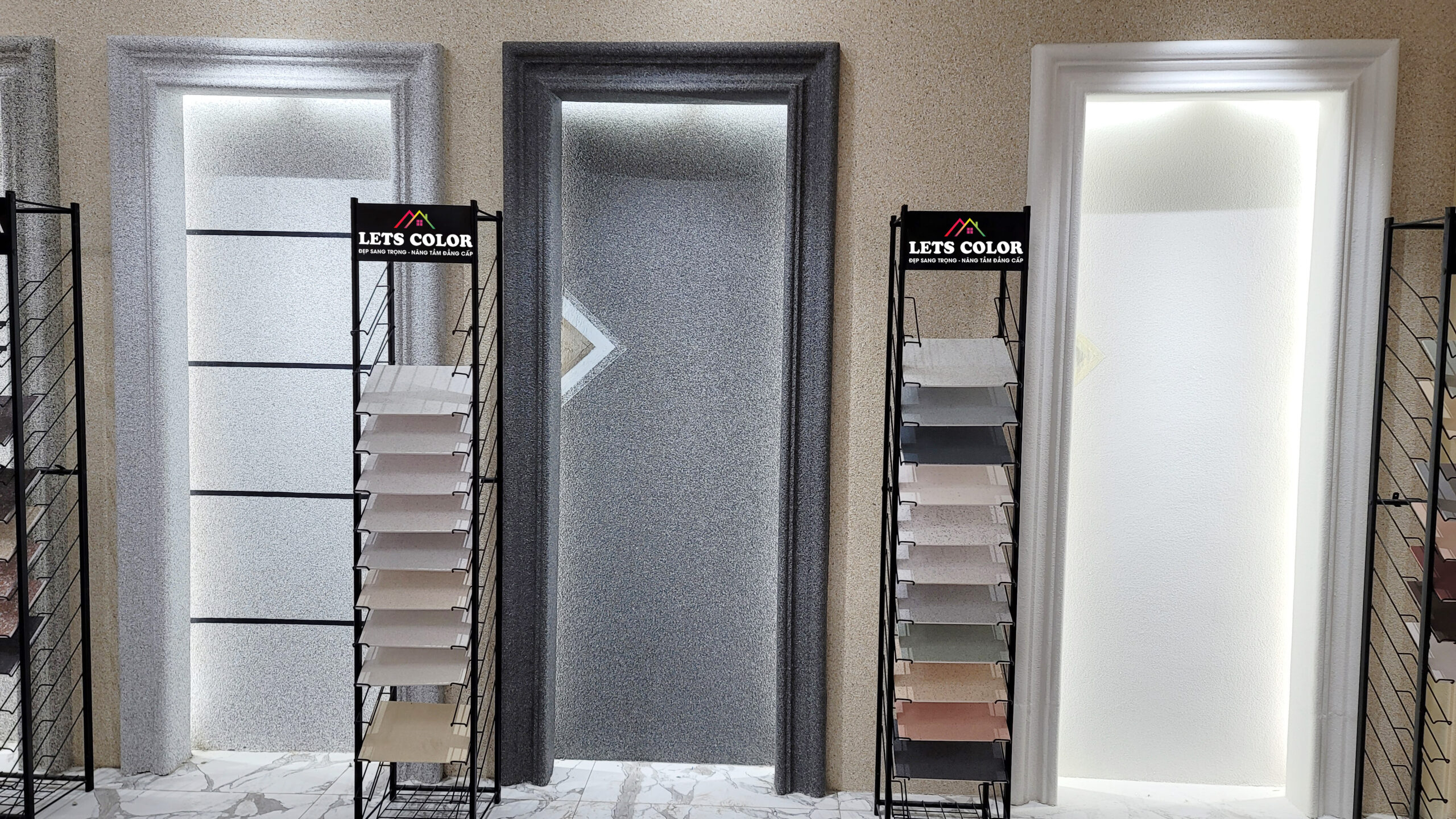 Bảng màu sơn đá hoa cương