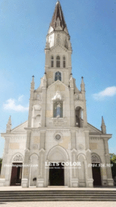 Công trình sơn đá tại nhà thờ Đăng Cao - Diễn Châu - Nghệ An