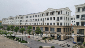 Sơn đá cho khối đế nhà liền kề