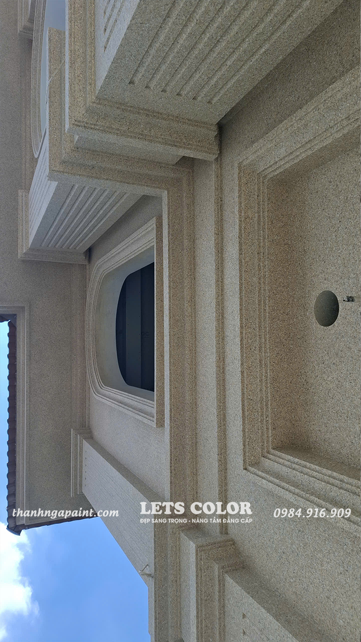 Công trình thi công sơn đá tại Mê Linh Hà Nội