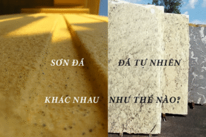 so sánh sơn đá và đá tự nhiên