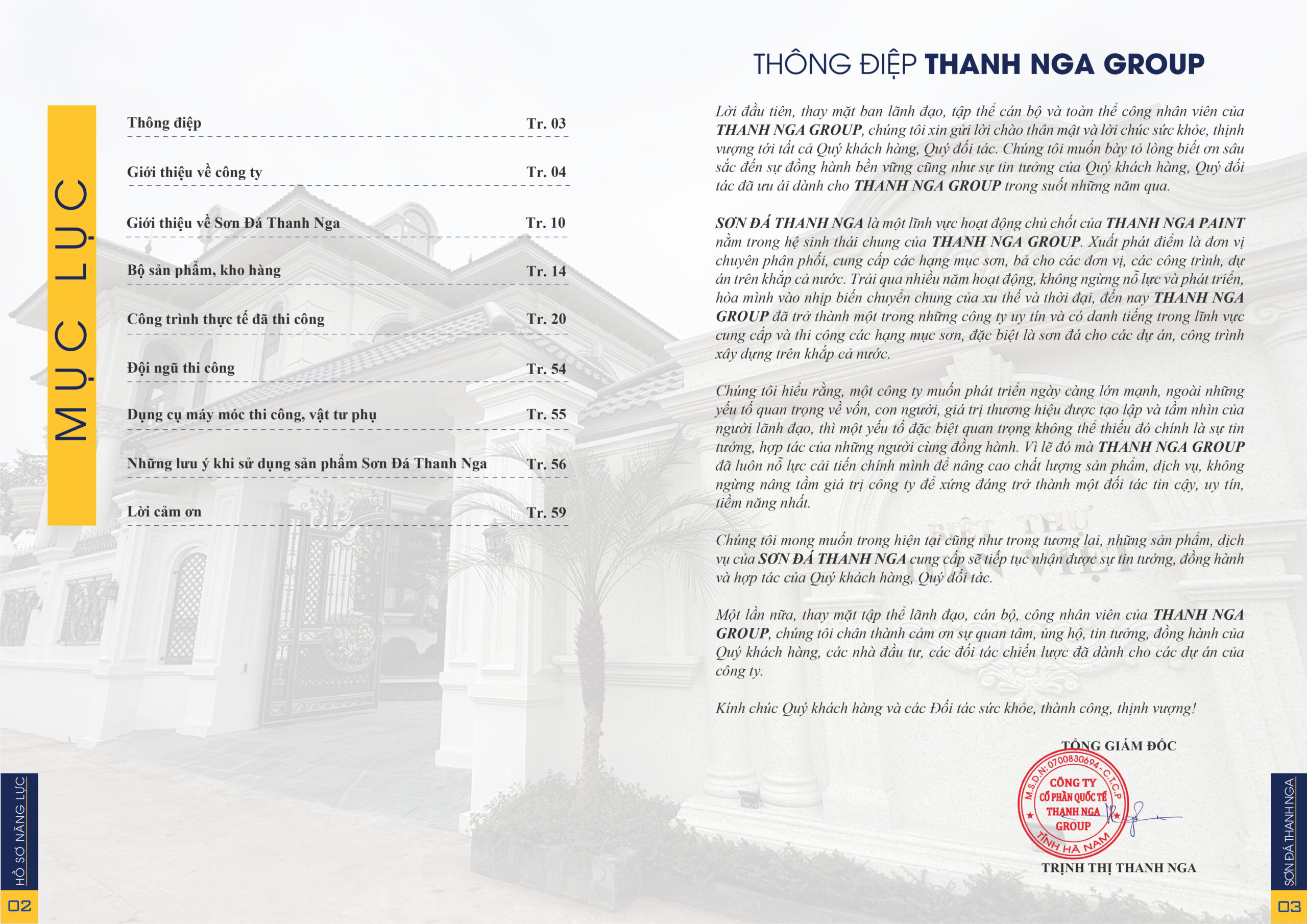 Hồ sơ năng lực Sơn Đá Thanh Nga