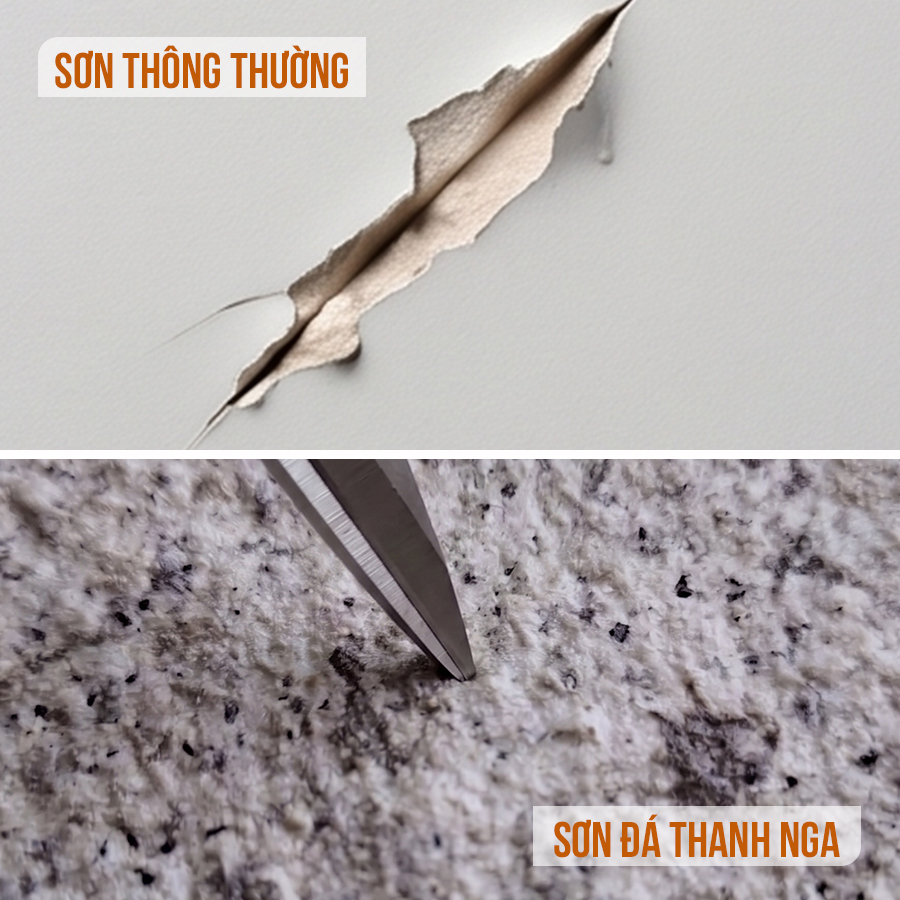 Sơn đá Thanh Nga chống trầy xước