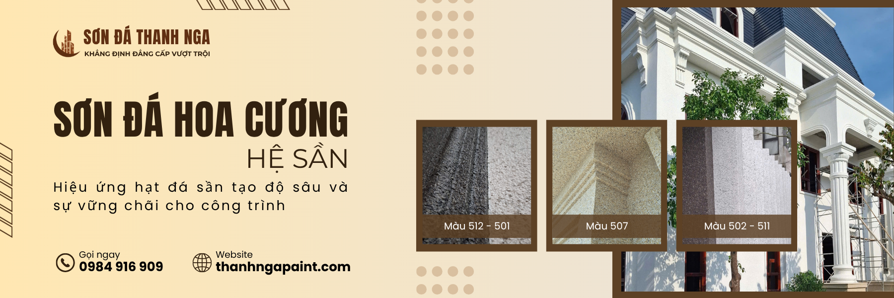 Banner website - Sơn đá hoa cương hệ sần